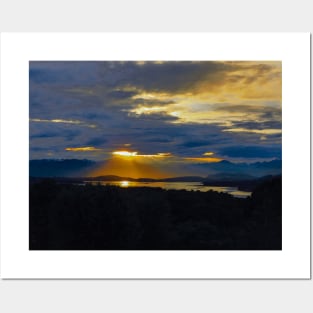 Sunset landscape photography lakeview Posters and Art